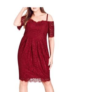 Red Lace Amour Dress